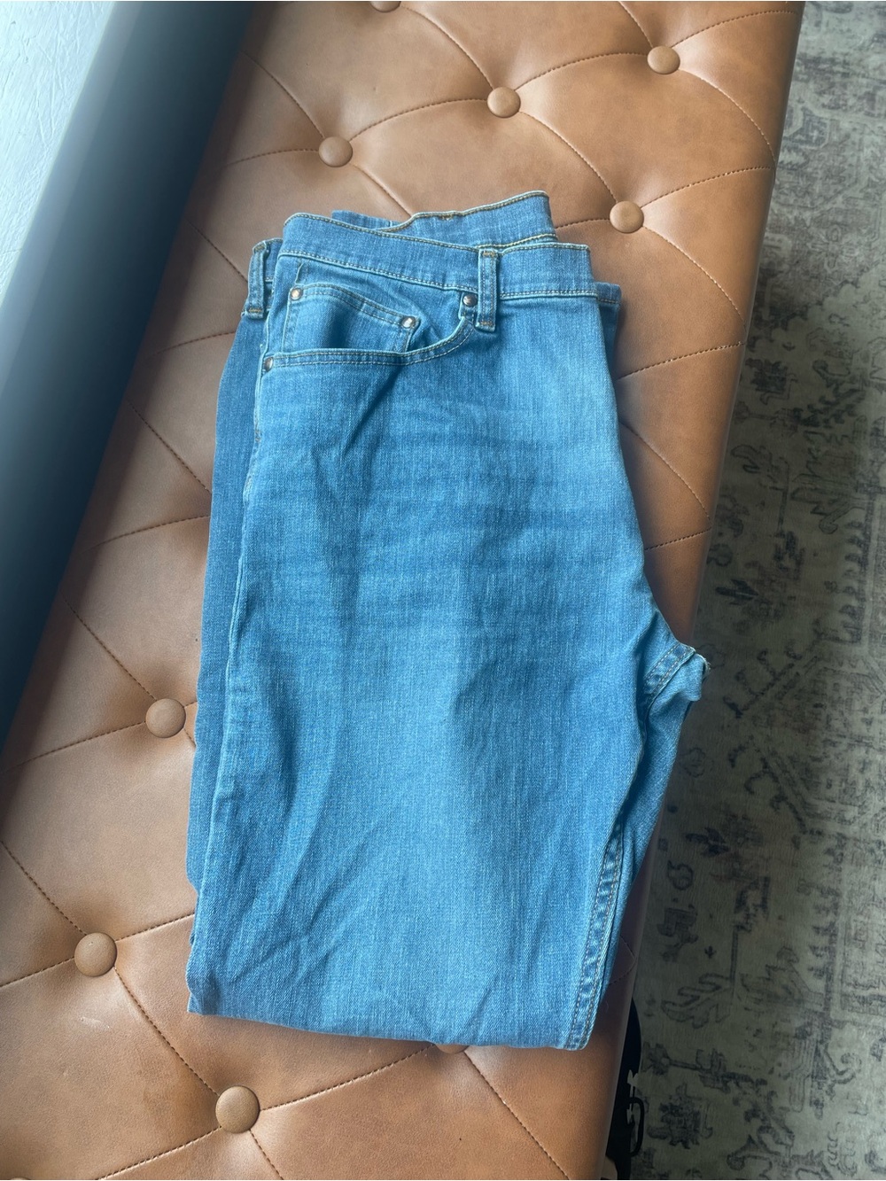 Wrangler Men’s Classic Light Blue Denim Jeans 36 x 32